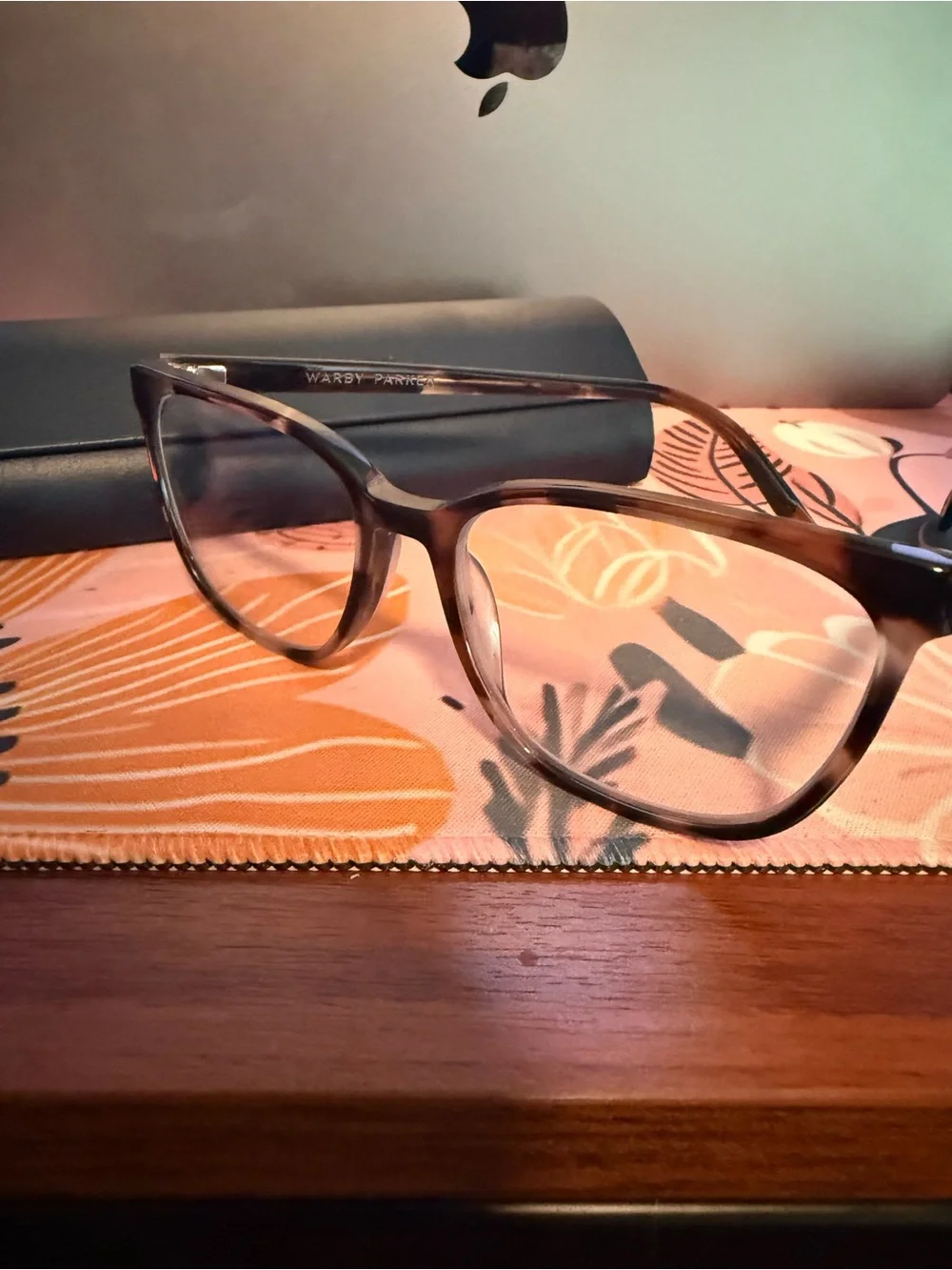 NWOT Warby Parker Esme Sesame Tortoise Narrow Blue Light Glasses